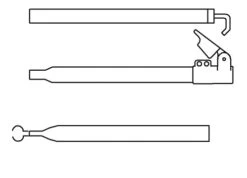 Campking Zak Extra Dakligger 25/22 Mm.170-260 Cm+Qg:Al