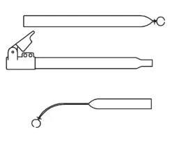 Campking Zak Voortentspanstok 25/22 Mm.210-275Cm+Qgalu