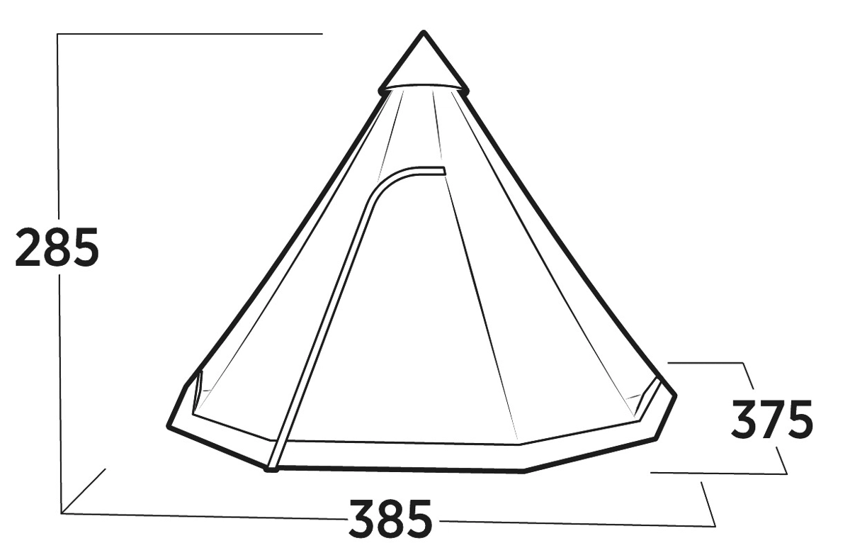 Easy Camp Rands Tipi Tent 4 Easy Camp Rands Tipi Tent - Image 2