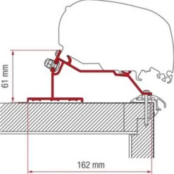 Fiamma Adapter F80 Caravan Roof 320