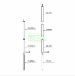 Campking Stokkenset 3-Delig Staal - Sunsation 25 MM