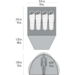 MSR Koepeltent Habitude 4 -Buitentent Luifel MSR Koepeltent Habitude 4 3