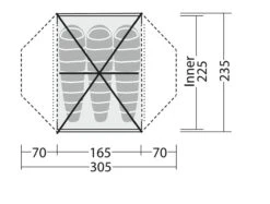 Robens Tent Lodge 3 EXP -Buitentent Luifel Robens Tent Lodge 3 EXP 9