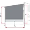 FiaMMa Side Block Caravanstore Zijwand -Buitentent Luifel SIDE BLOCK CARAVANSTORE ZIJWAND