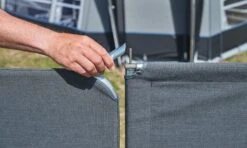 Isabella Windscherm Deur Deel, 120 Cm, Mega - Granite -Buitentent Luifel Windscreen mega granite 2