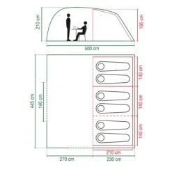 Coleman Tent Vespucci 6 -Buitentent Luifel coleman vespucci 6 3