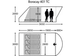 Dometic Tent Boracay FTC 401 TC -Buitentent Luifel dometic boracay ftc401 plattegrond ecommerce 7e39