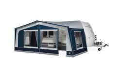Dorema Voortent Monza 270 | 25MM Stalen Frame -Buitentent Luifel dorema monza xl270 blauw