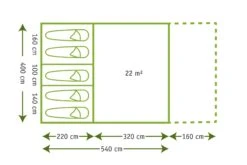 Karsten Tunneltent Imperia - Beige -Buitentent Luifel imperia afb. 12